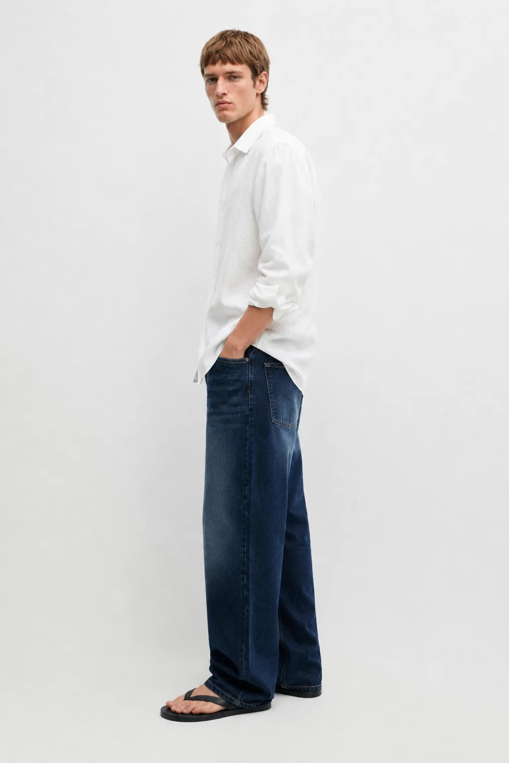 Charcoal Straight Fit Jeans